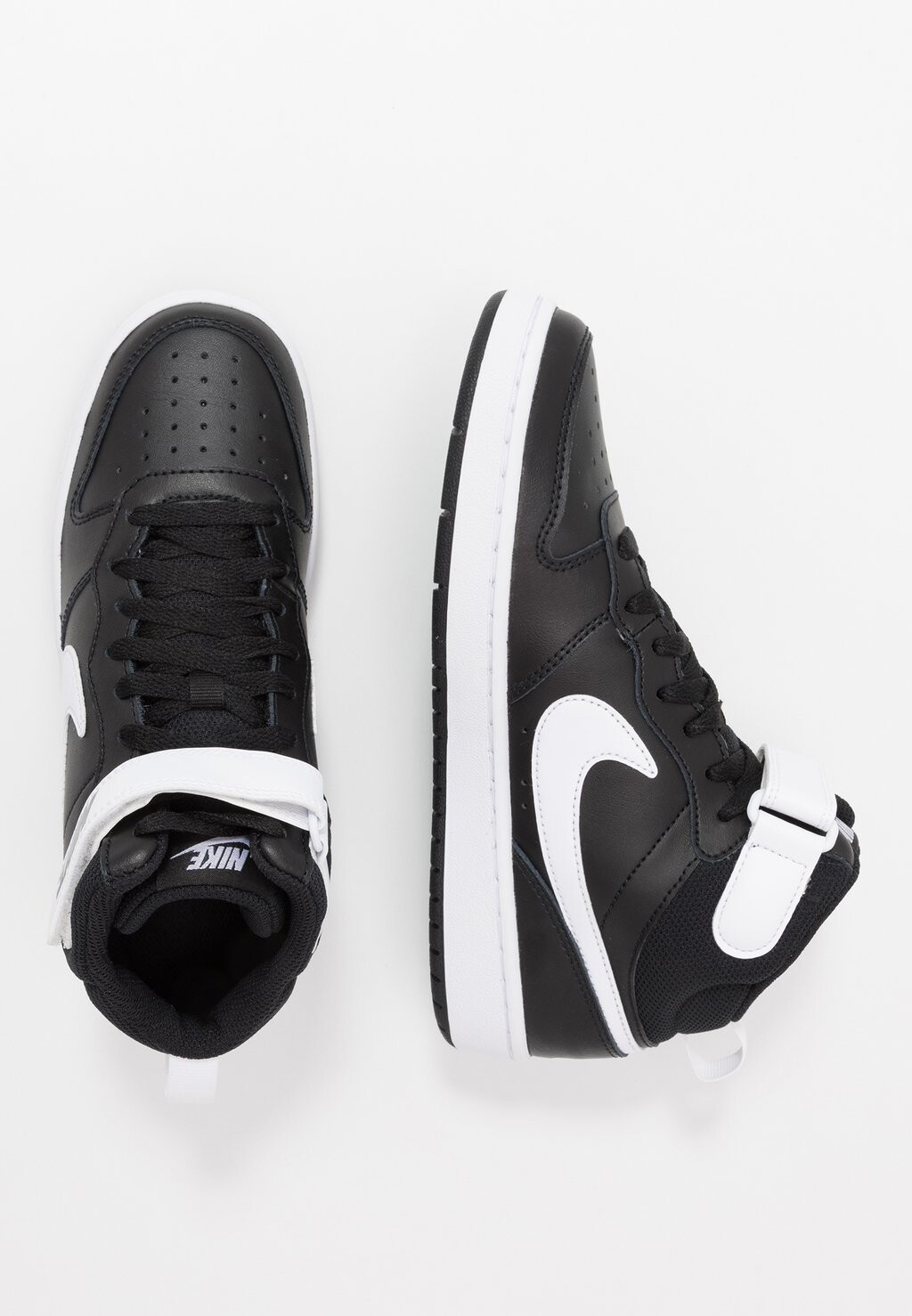 

Высокие кеды Court Borough Mid 2 Nike, цвет black/white