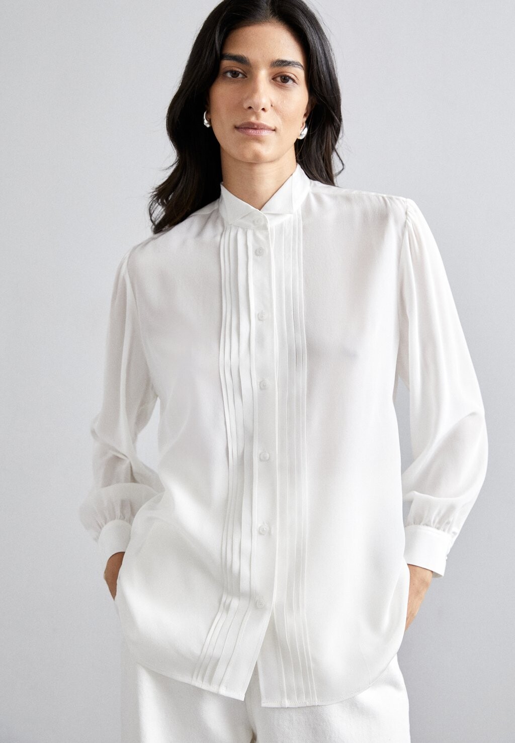 

Блузка-рубашка The Kooples, цвет ecru