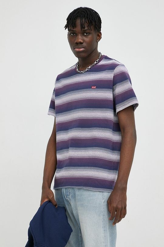 

Хлопковая футболка Levi's, фиолетовый