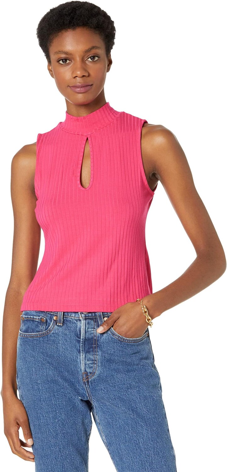 

Топ 1.STATE Sleeveless High Neck Keyhole Tank, цвет Rose Blossom