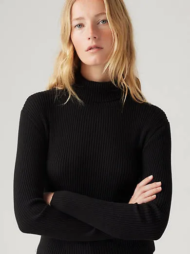 

Свитер с высоким воротником-тюльпаном Levi's, цвет Caviar - Black