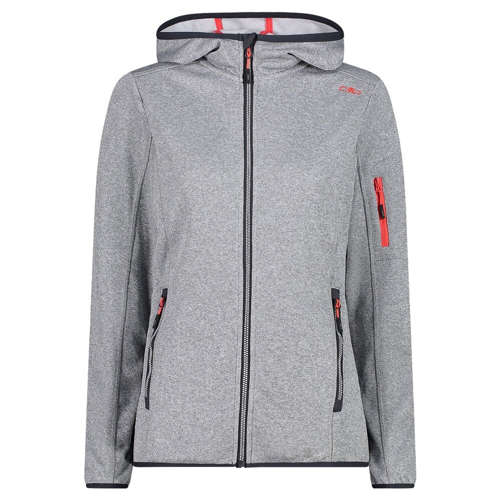 

Куртка CMP 30H5856 Hooded Fleece, серый