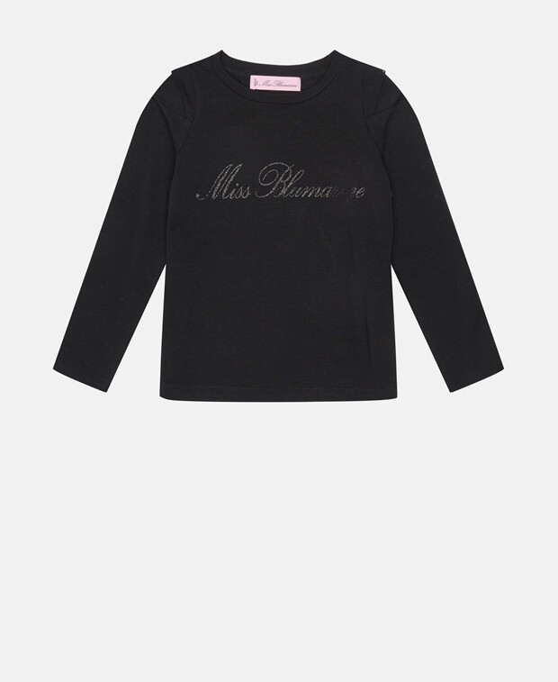 

Топ с длинными рукавами Miss Blumarine, черный