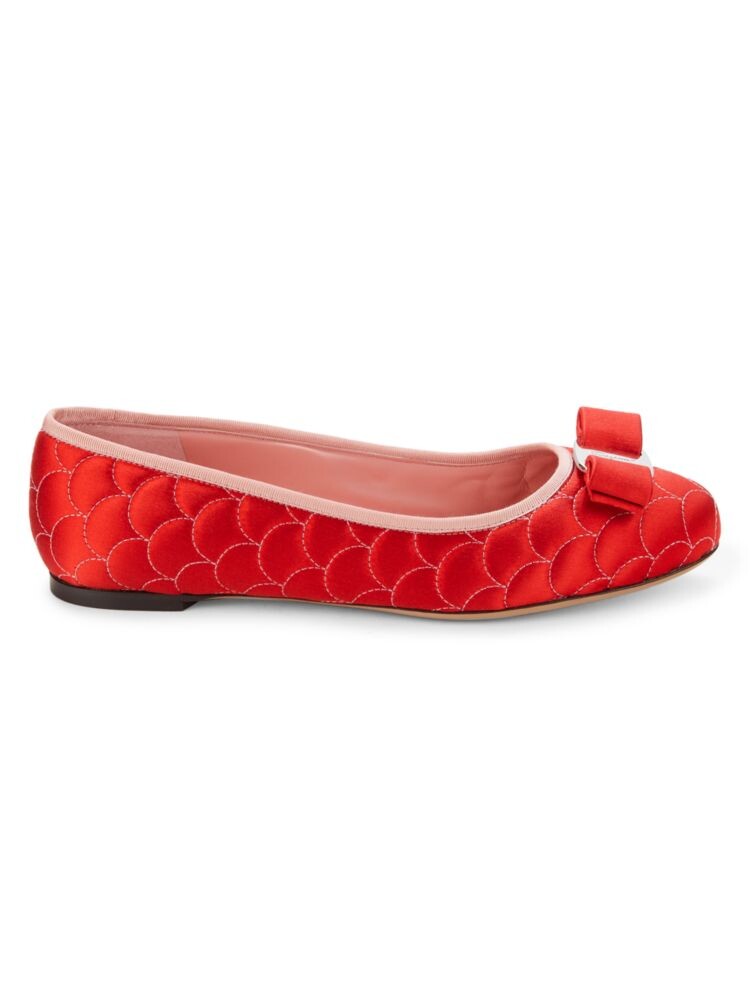 

Туфли Varina с бантом Ferragamo, красный
