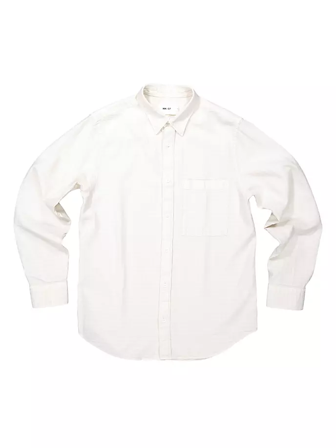 

Рубашка свободного кроя Cohen на пуговицах Nn07, цвет off white