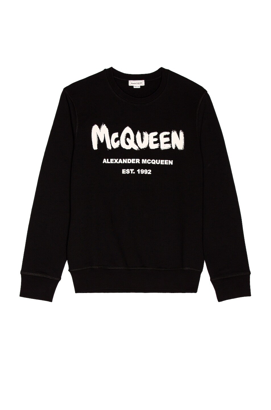 

Толстовка Alexander Mcqueen Graffiti Print, цвет Black & Ivory