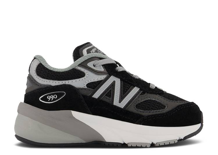 

Кроссовки New Balance 990V6 TODDLER 'BLACK SILVER', черный