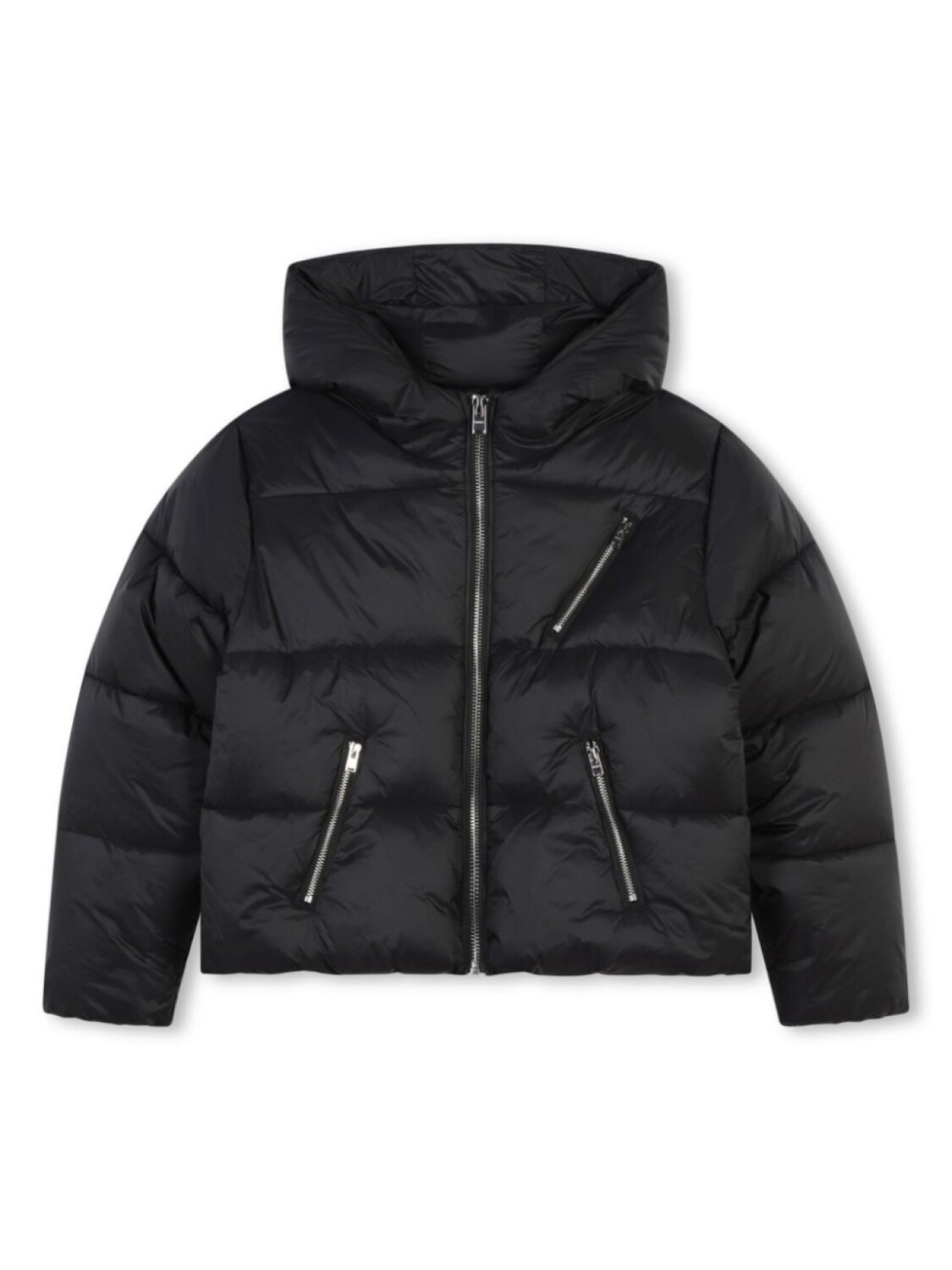 

SONIA RYKIEL ENFANT пуховик с вышитым логотипом, черный