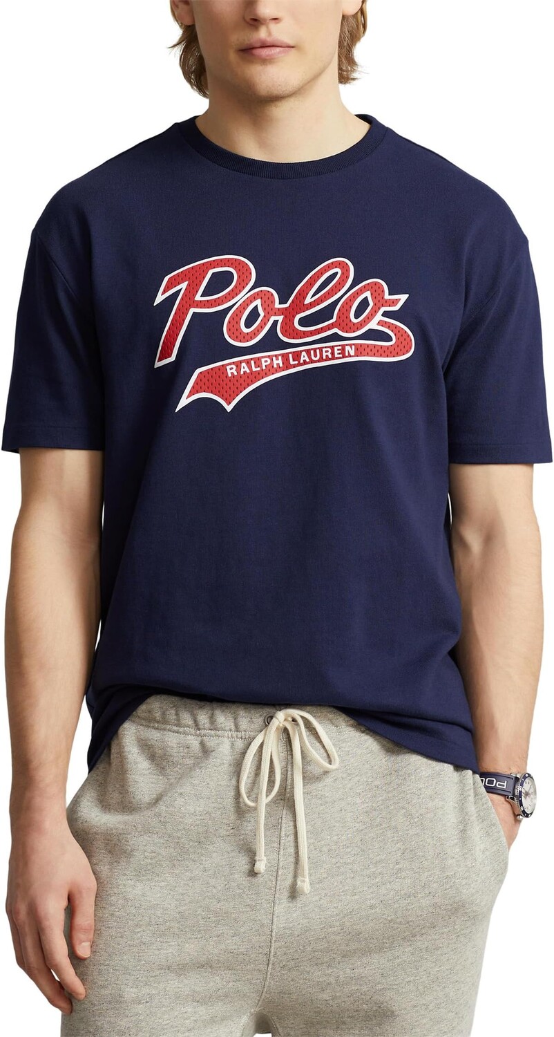 

Классическая футболка из джерси с логотипом Polo Ralph Lauren, цвет Cruise Navy