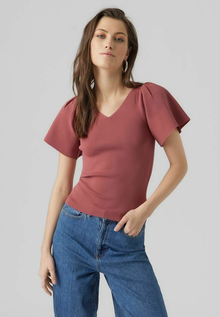 

Базовая футболка Vero Moda, Коричневый
