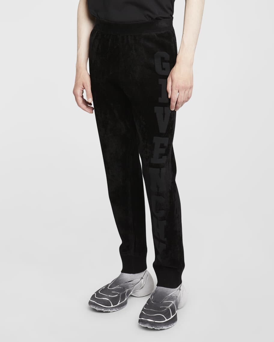 

Мужские велюровые спортивные брюки с логотипом Givenchy