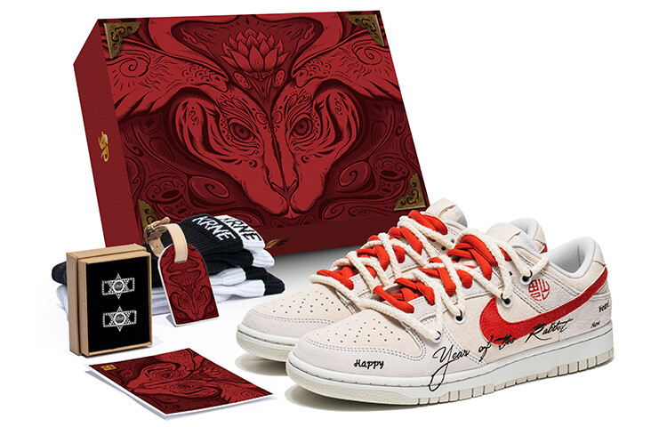 

Кроссовки Nike Dunk, красный/натуральный
