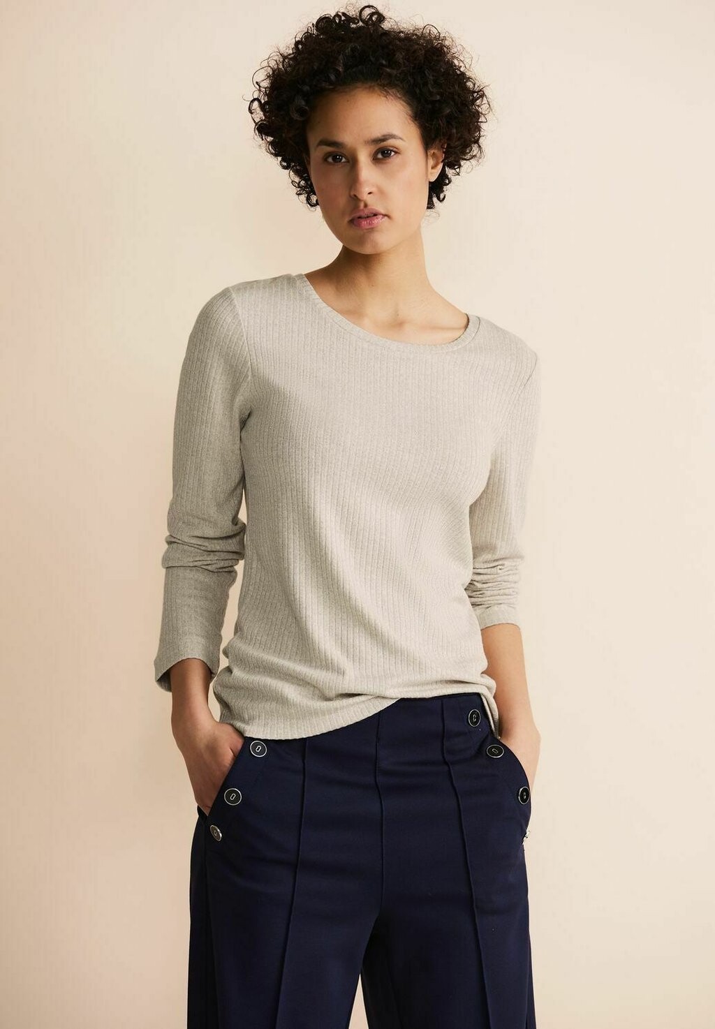 

Рубашка с длинным рукавом Street One, цвет beige