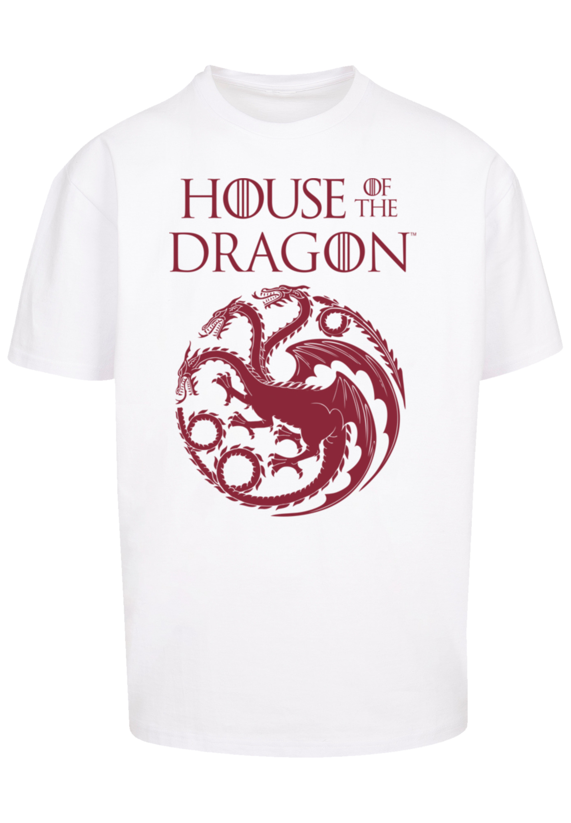 Футболка F4NT4STIC House Of The Dragon Targaryen Crest Logo, белый