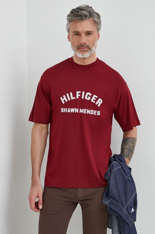 

Футболка для Шона Мандеса Tommy Hilfiger, гранат