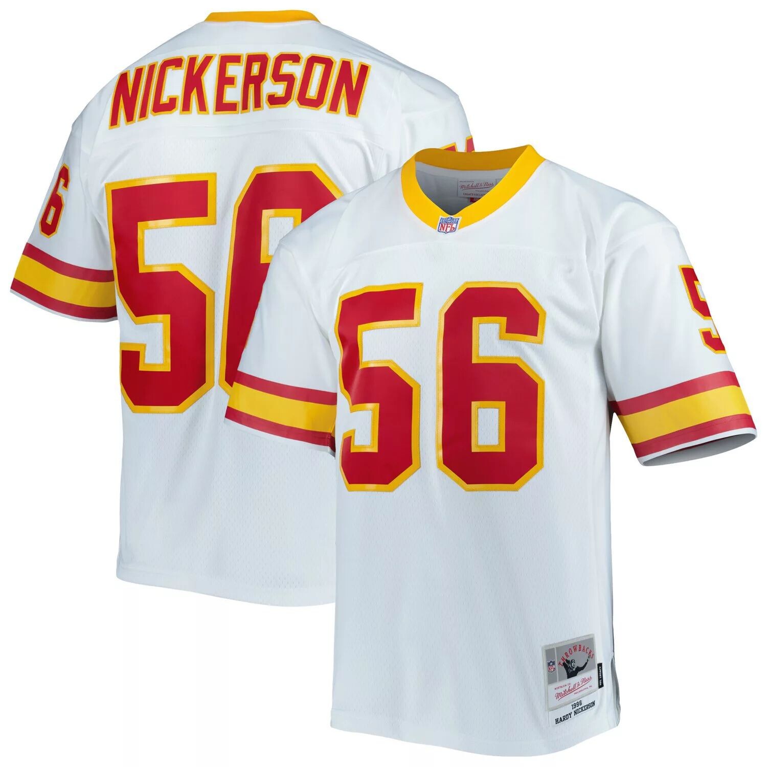 

Мужская футболка Mitchell & Ness Hardy Nickerson White Tampa Bay Buccaneers 1996 Legacy Replica Джерси