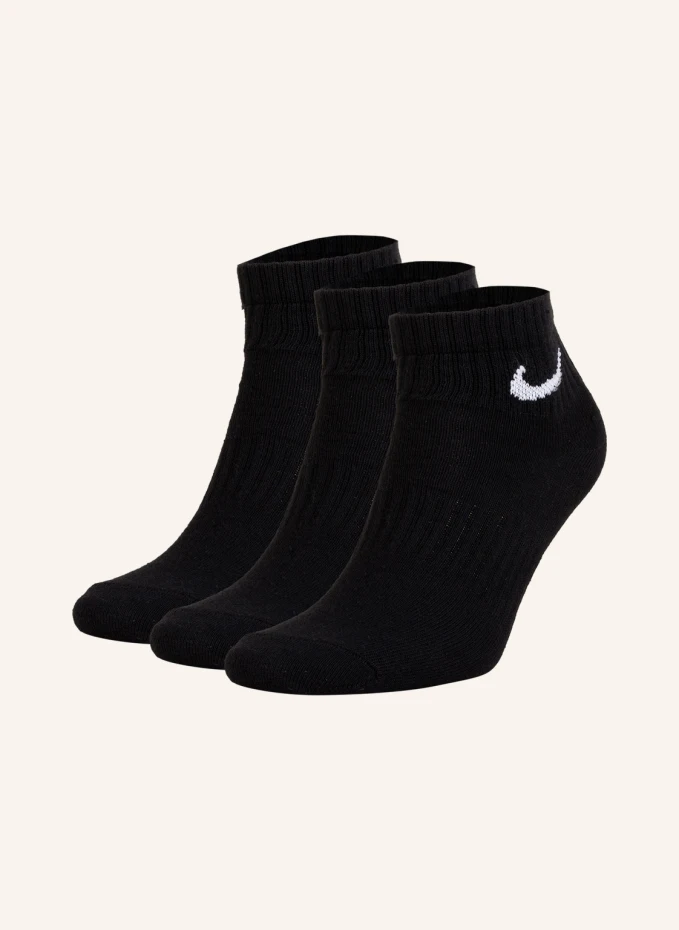 цена Комплект из 3 спортивных носков Nike, черный