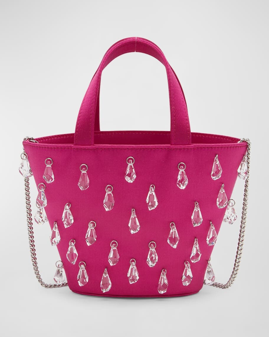 

Сумка Super Amini Lily Crystal Drops с ручкой сверху Amina Muaddi
