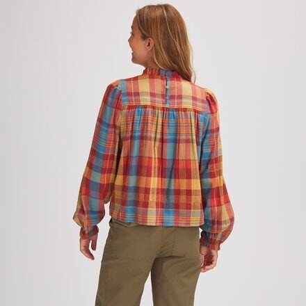 

Рубашка в клетку с кокеткой женская Basin and Range, цвет Paprika Plaid