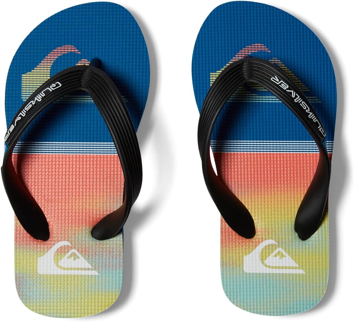 байдарка двухместная krostek 1 yellow blue Шлепанцы Molokai Art Quiksilver, цвет Blue/Yellow/Blue 1