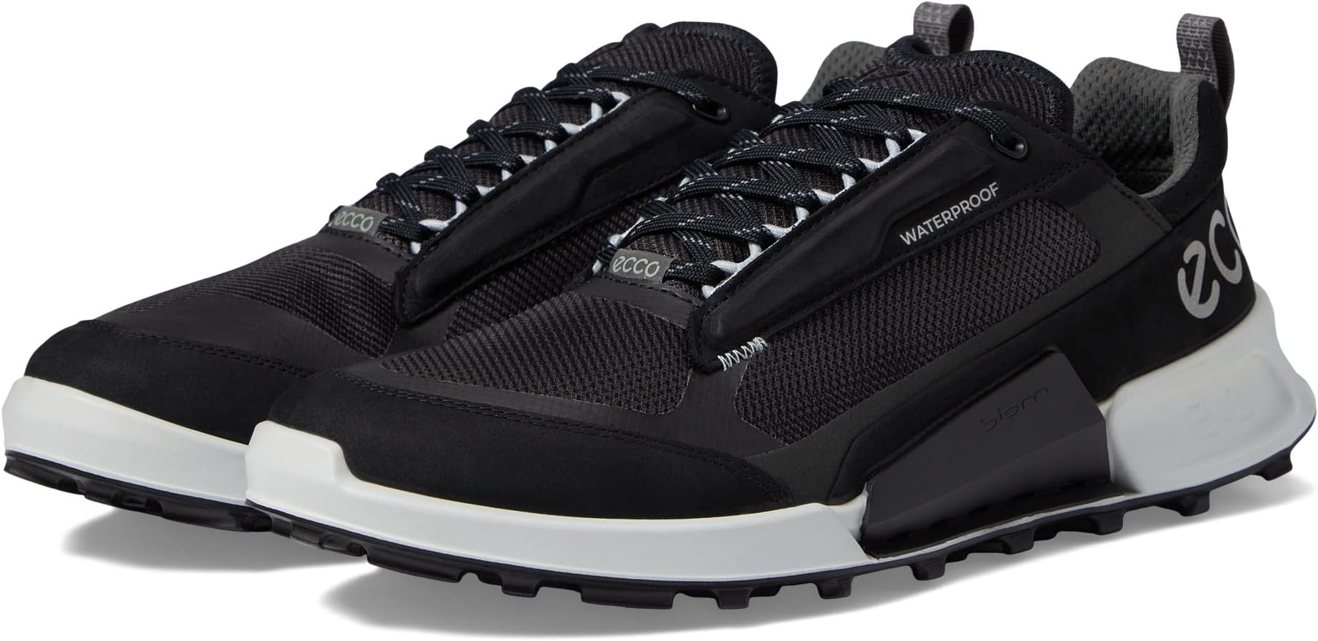 Походная обувь водонепроницаемая BIOM 2.1 X MTN Waterproof Low Sneaker ECCO Sport, цвет Black/Magnet/Black цена и фото