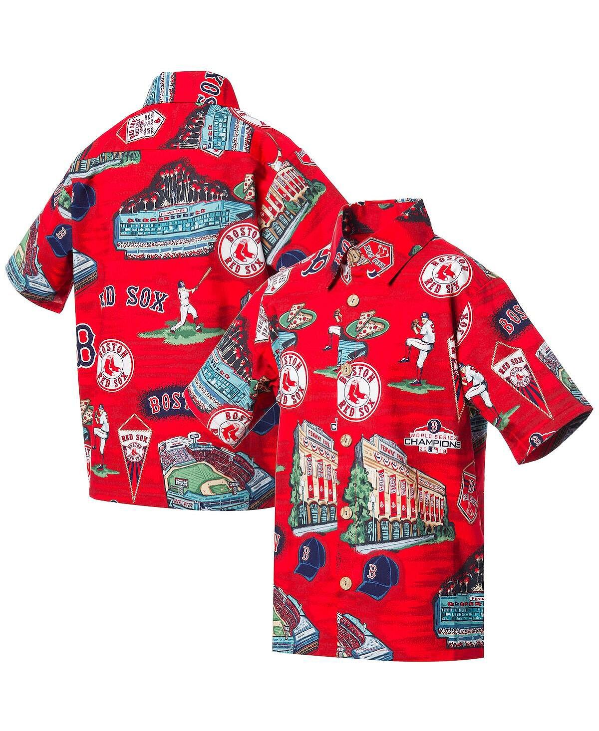 

Красная рубашка на пуговицах Big Boys Boston Red Sox Scenic Reyn Spooner