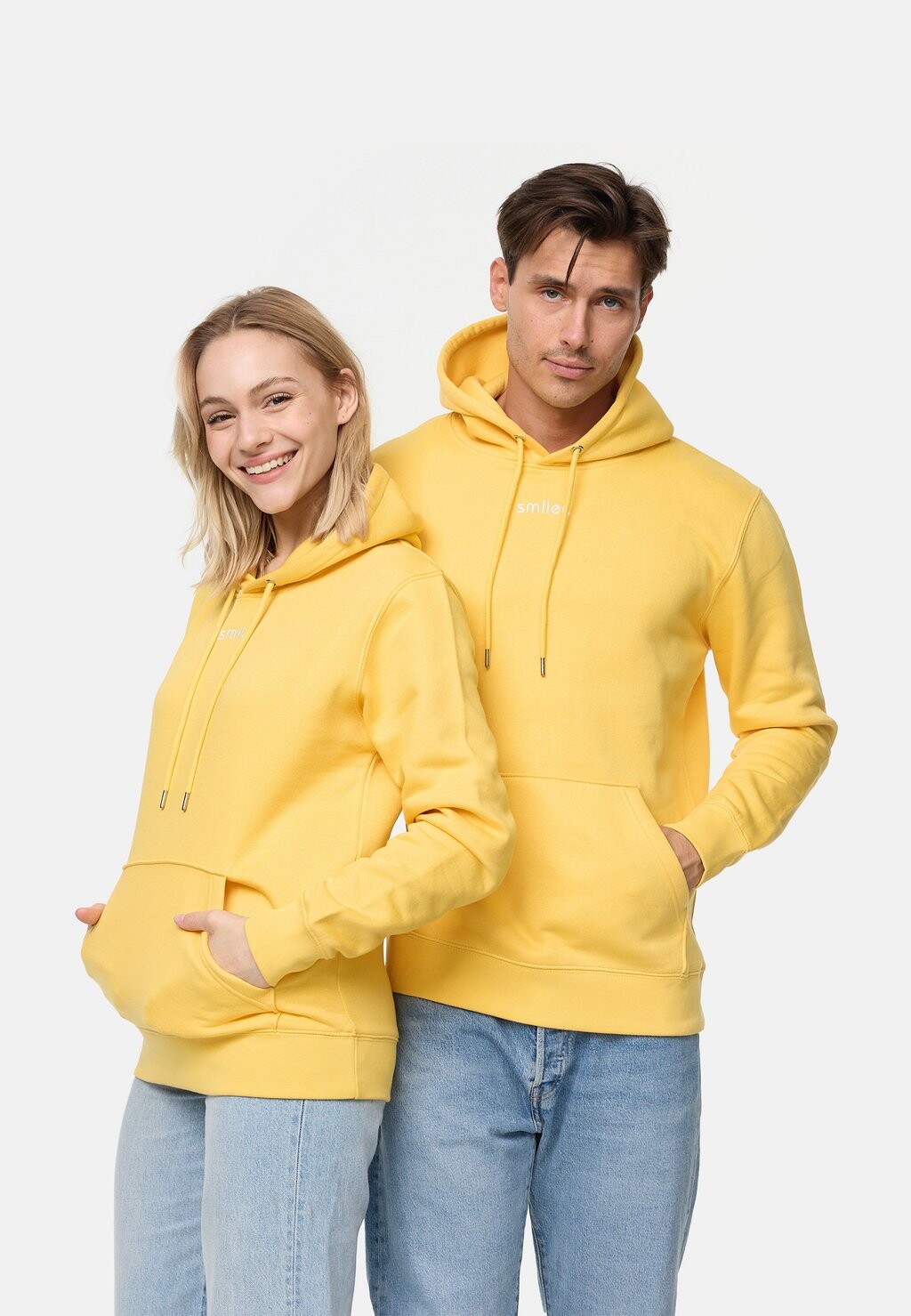 

Толстовка с капюшоном smiler., желтый