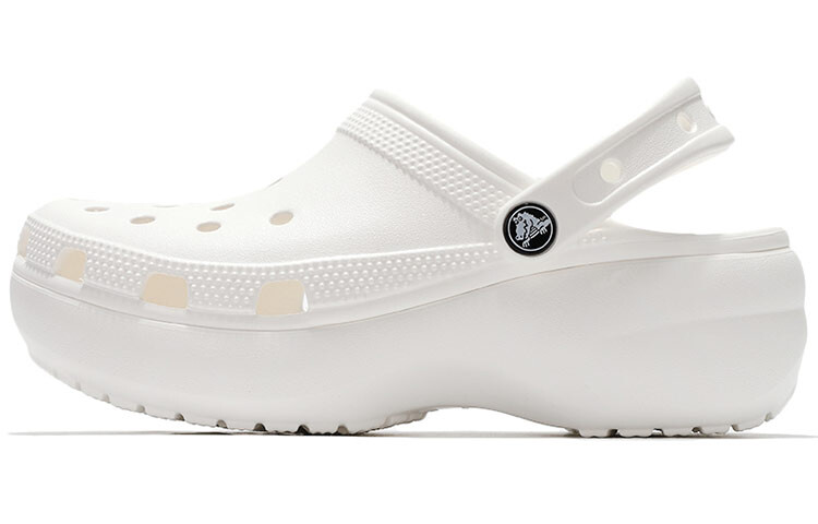

Классические сабо на платформе Crocs, белые (женские)