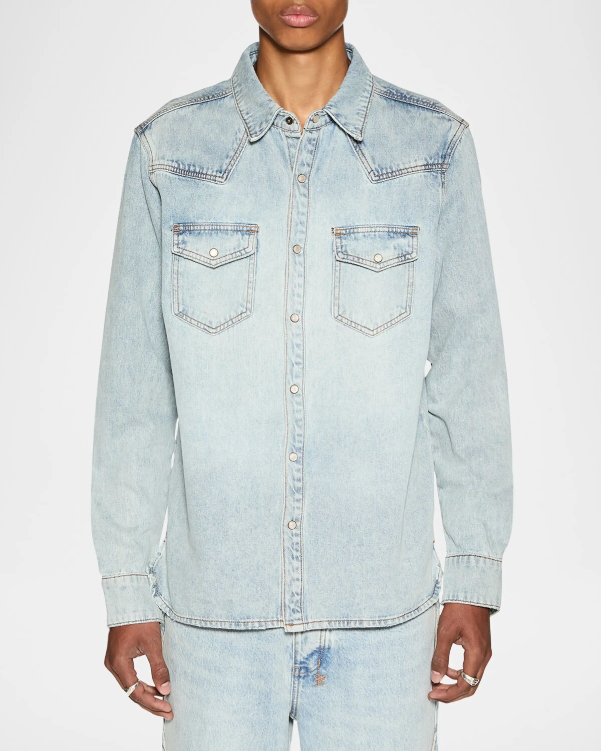 

Мужская джинсовая рубашка Whiplash Paragon Ksubi, цвет Denim