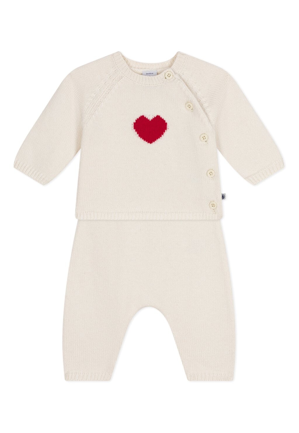 

Вязаный свитер SET Petit Bateau, цвет marshmallow corrida
