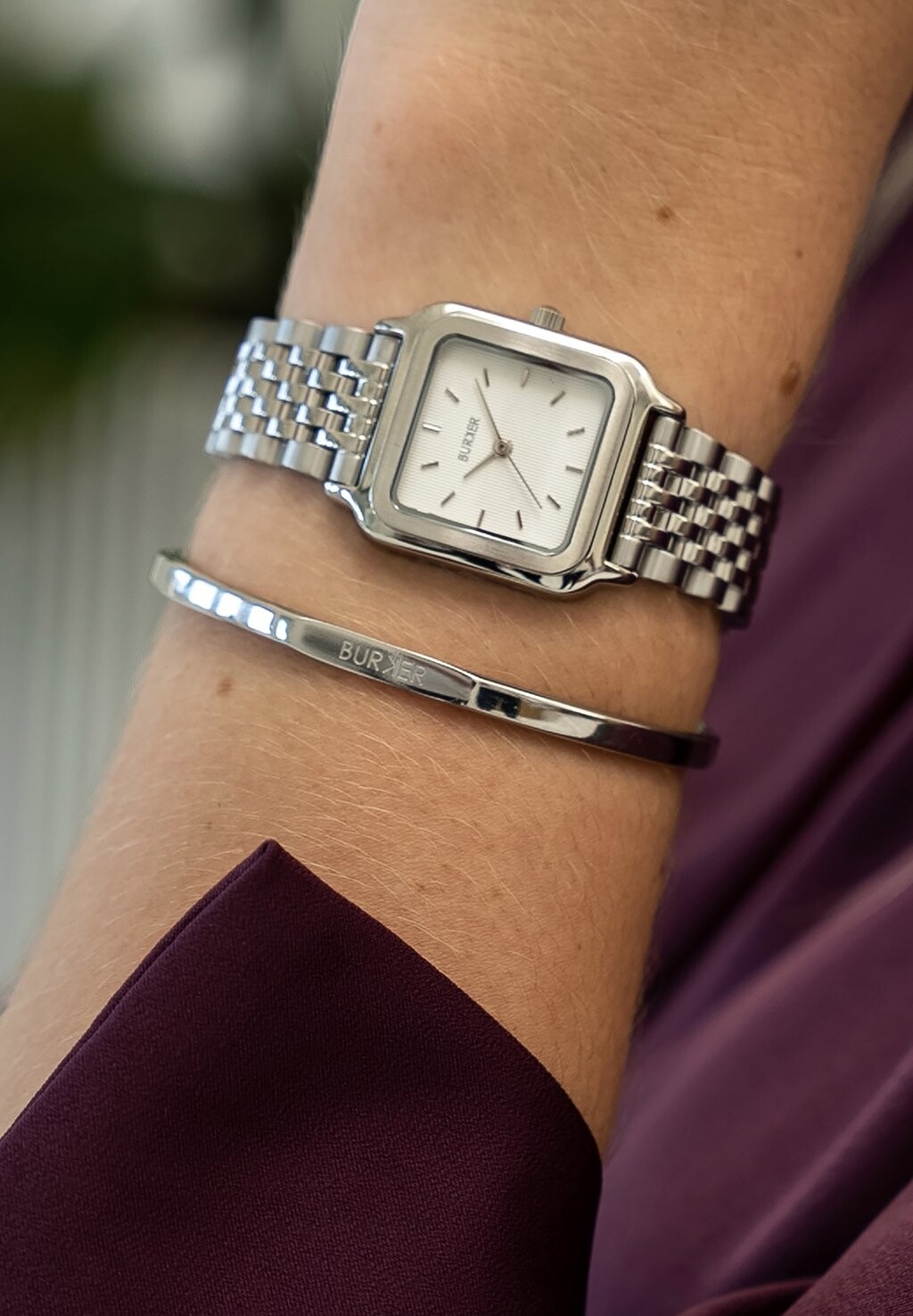 

Часы MACY Burker, цвет silver white
