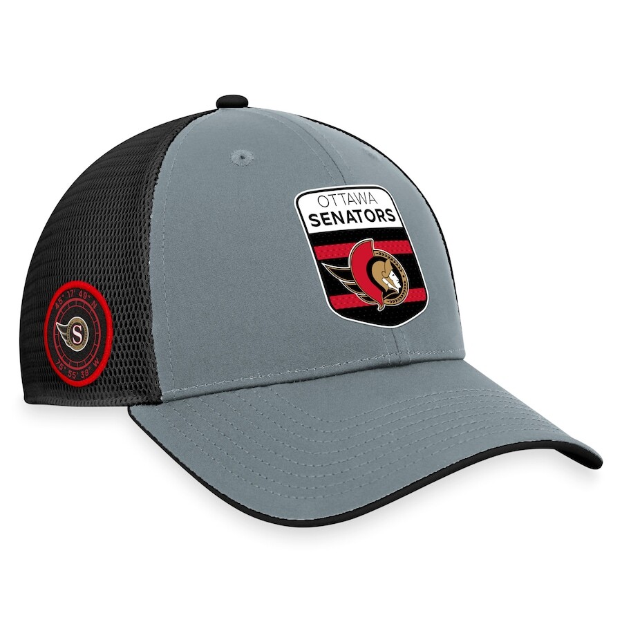 

Бейсболка Fanatics Branded Ottawa Senators, серый