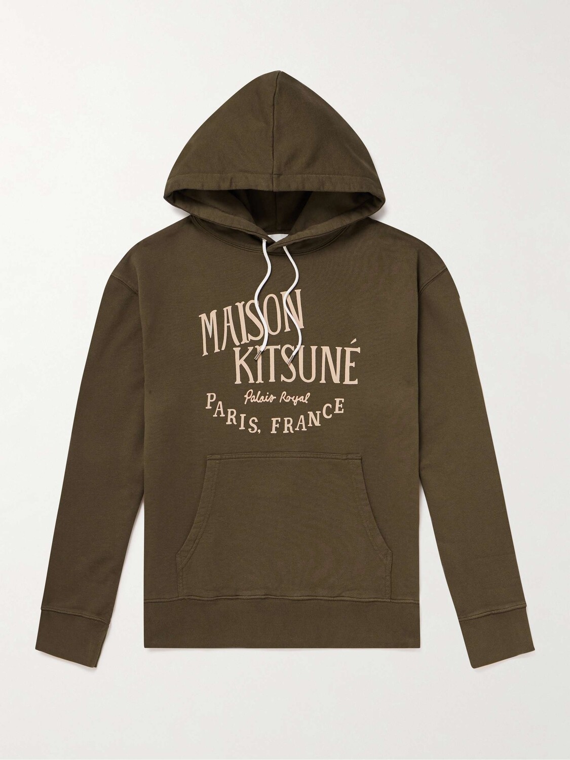 

Худи из хлопкового джерси с логотипом Palais Royal MAISON KITSUNÉ, коричневый