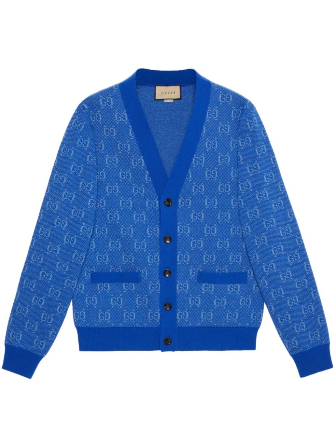 

Gucci шерстяной кардиган с логотипом, синий