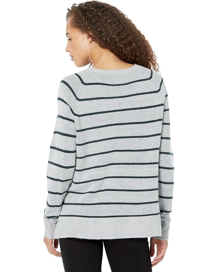 Свитер Mod-o-doc Cozy Sweater Long Sleeve Raglan Stripe Top, цвет Heather Grey корпус jonsbo mod 5 grey jonsbo mod 5 gr