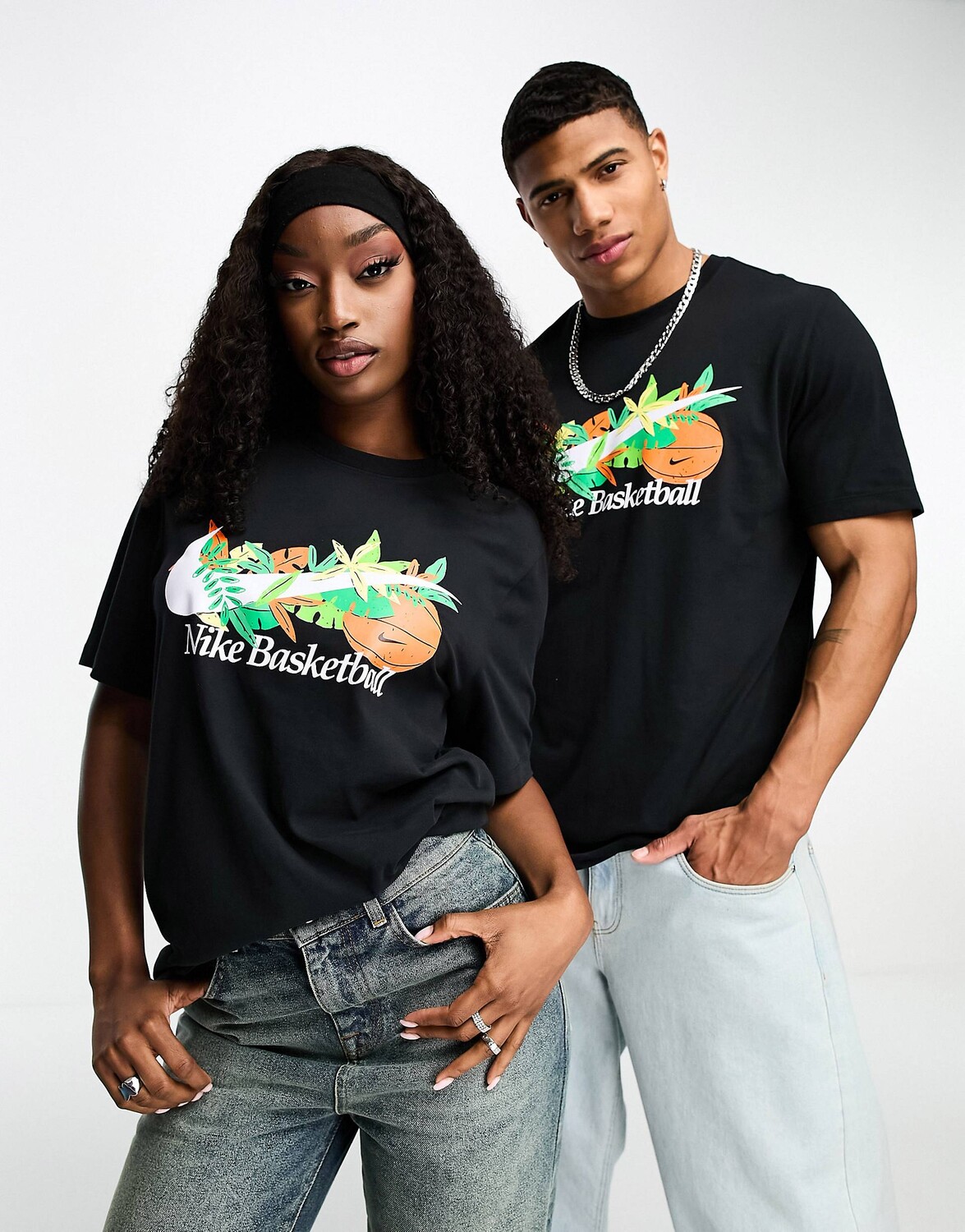 

Черная футболка Nike Basketball Swoosh 2 Dri-Fit, Черный