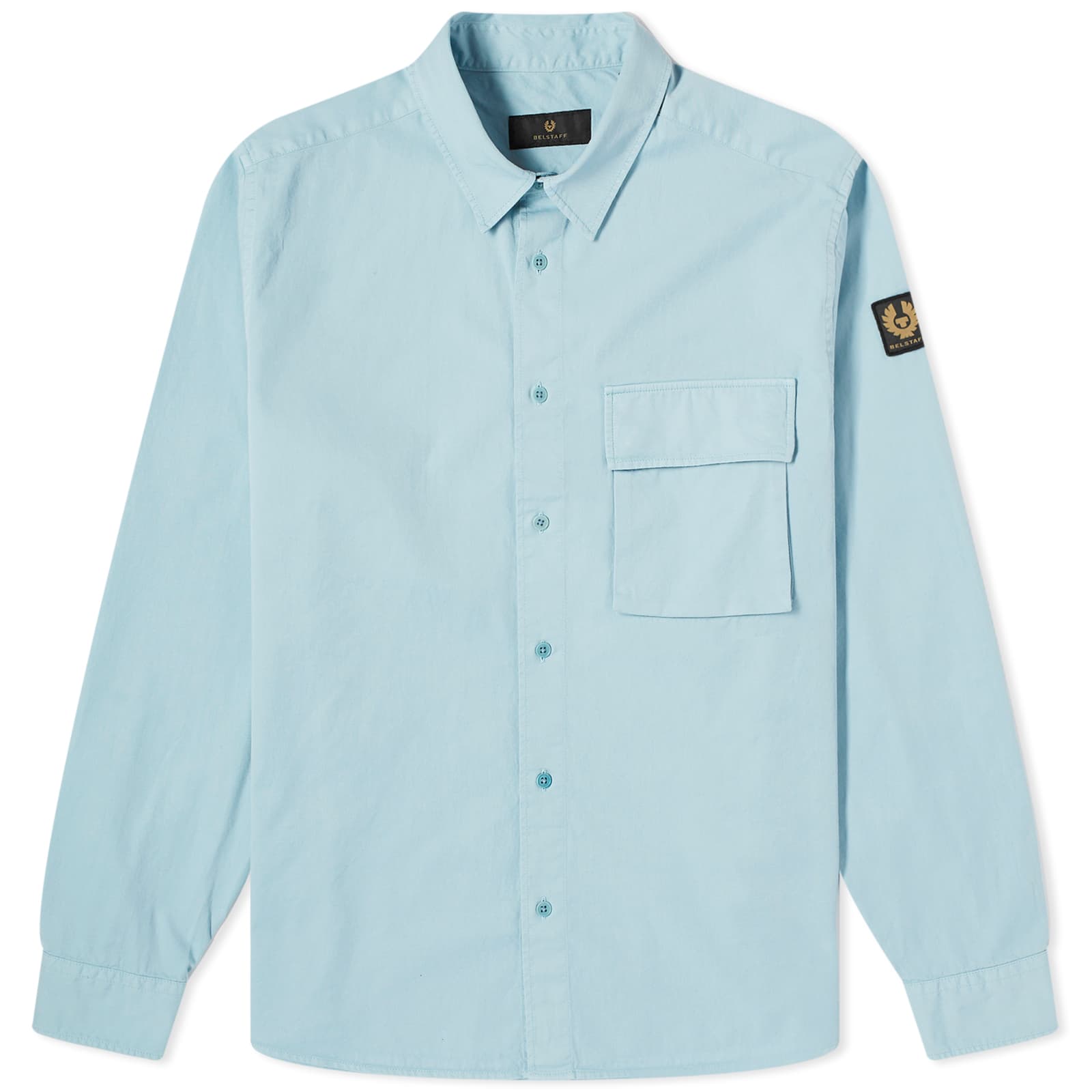 Рубашка Belstaff Scale Garment Dyed, цвет Skyline Blue