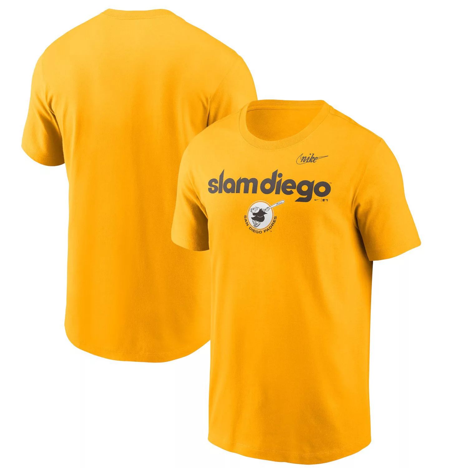 Мужская золотая футболка San Diego Padres Slam Diego Hometown Nike мужская фиолетовая золотая копия джерси san diego seals adpro sports мульти