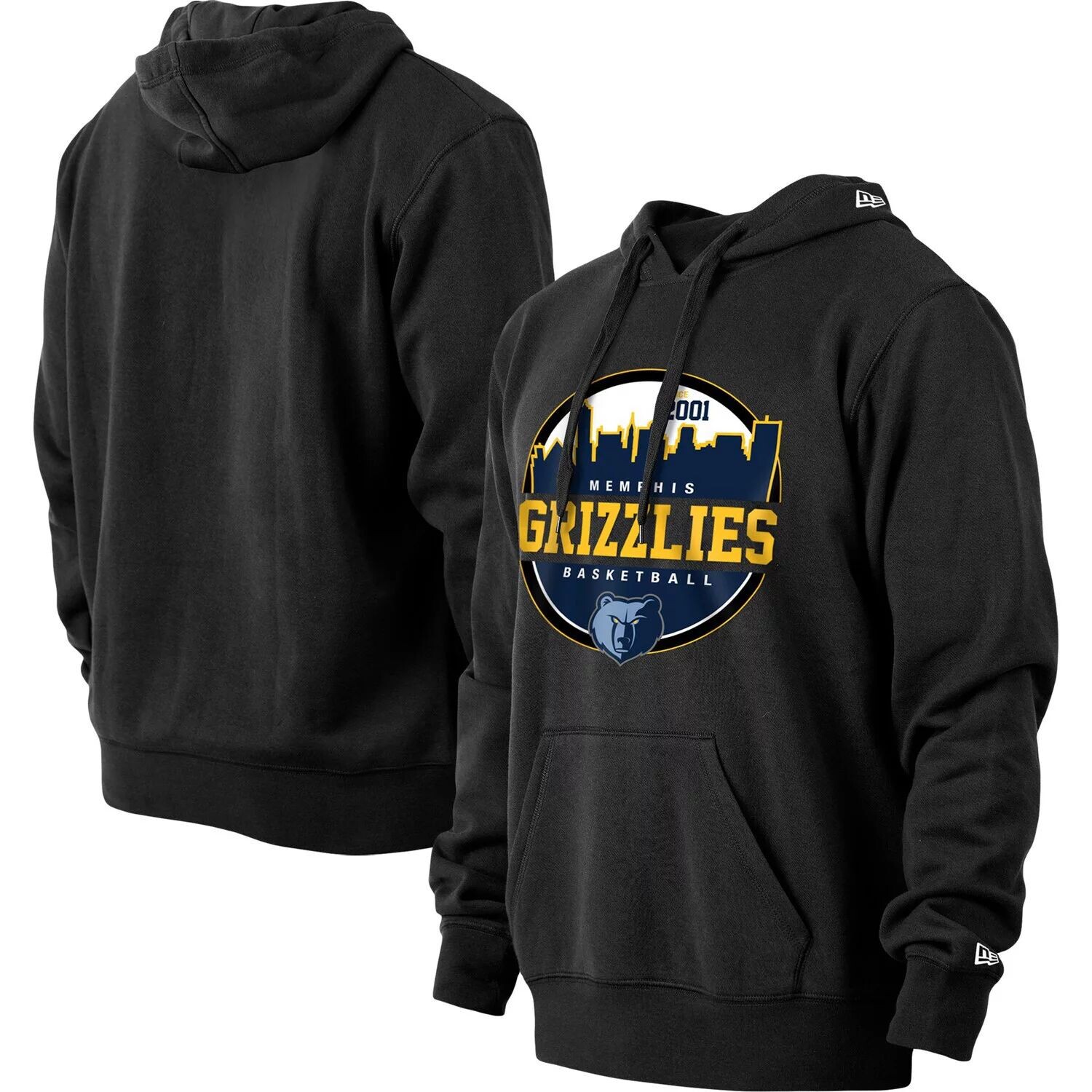 

Мужской пуловер с капюшоном New Era Black Memphis Grizzlies локализованный