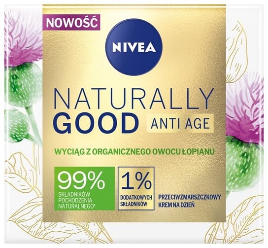 

Дневной крем против морщин с органическими плодами лопуха 50мл Nivea, Naturally Good Anti Age
