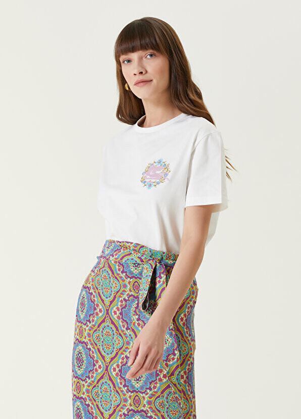

Белая футболка с логотипом Etro, Белый