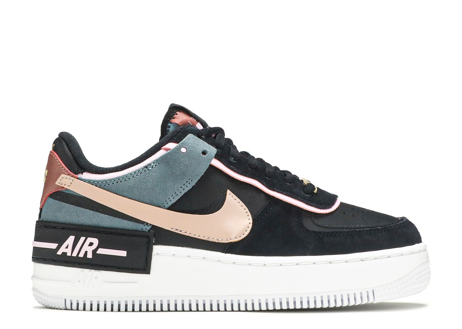 

Кроссовки Nike Wmns Air Force 1 Shadow 'Black Light Arctic Pink', черный