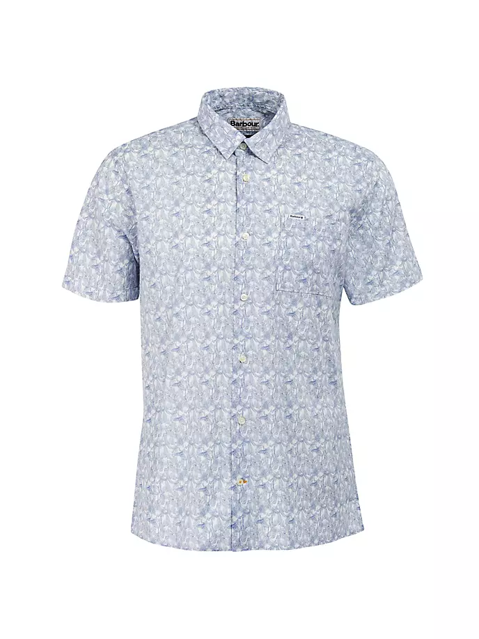 

Летняя рубашка с короткими рукавами Lowick Barbour, белый