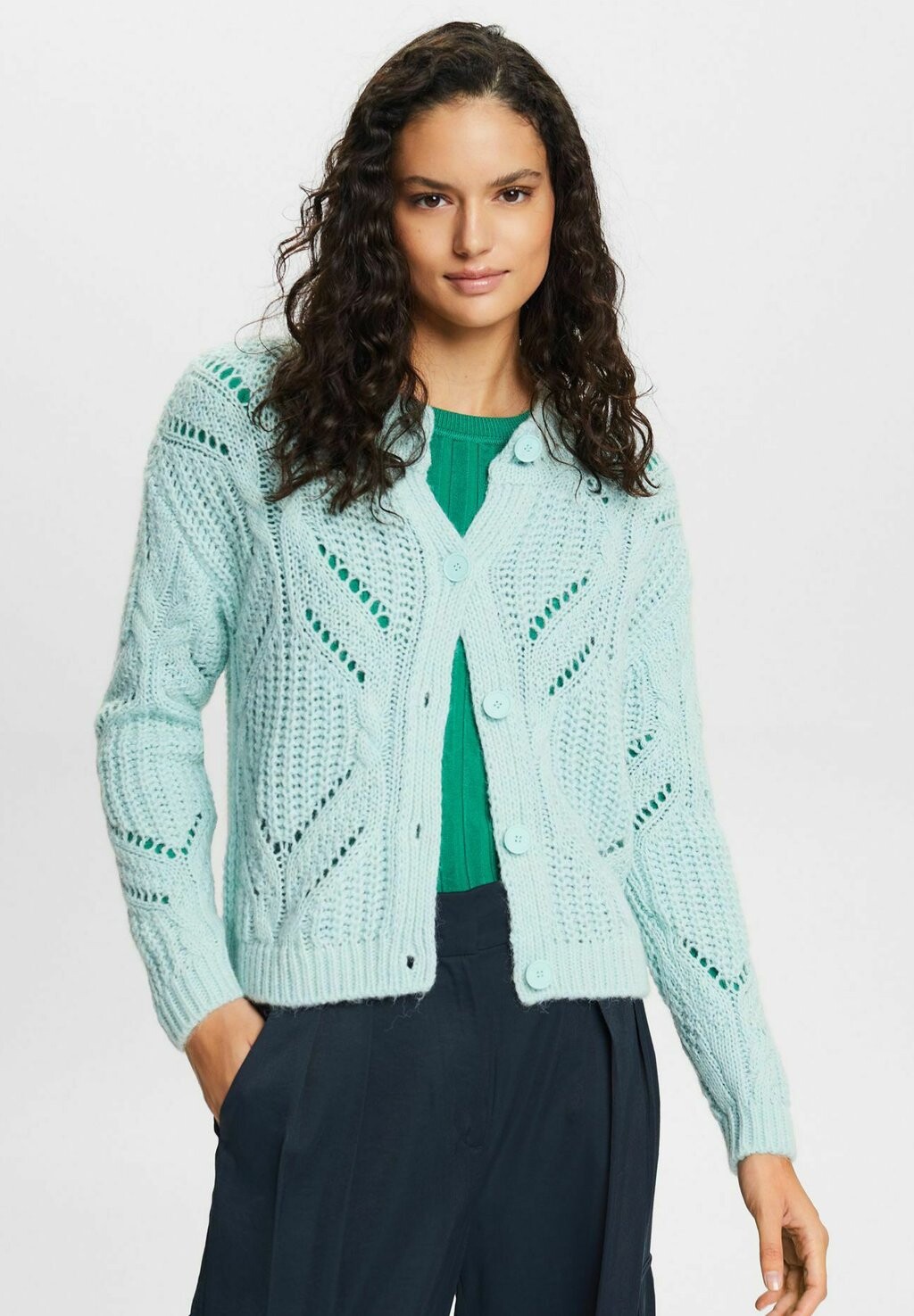 

Кардиган Esprit, цвет light aqua green