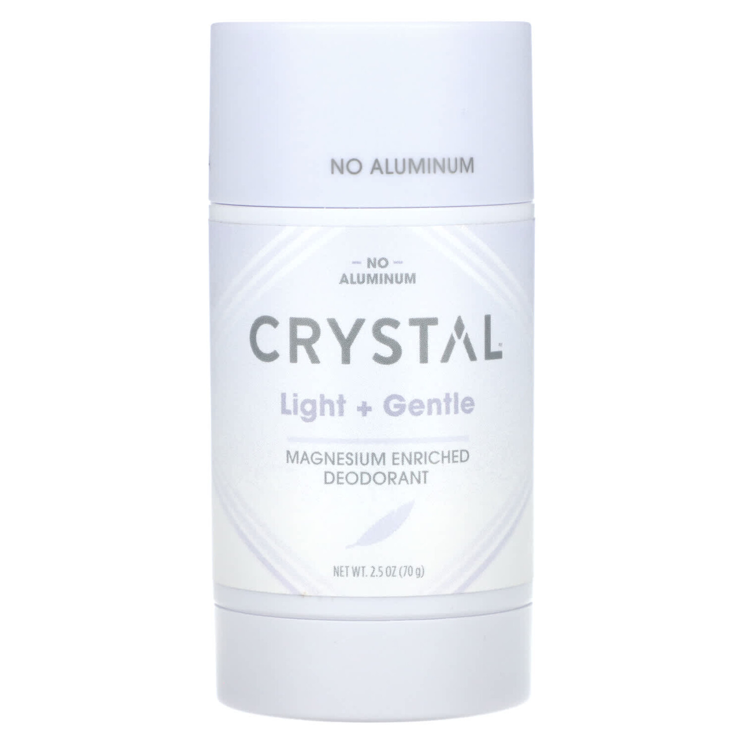 

Обогащенный магнием дезодорант, легкий и мягкий, 70 г (2,5 унции), Crystal