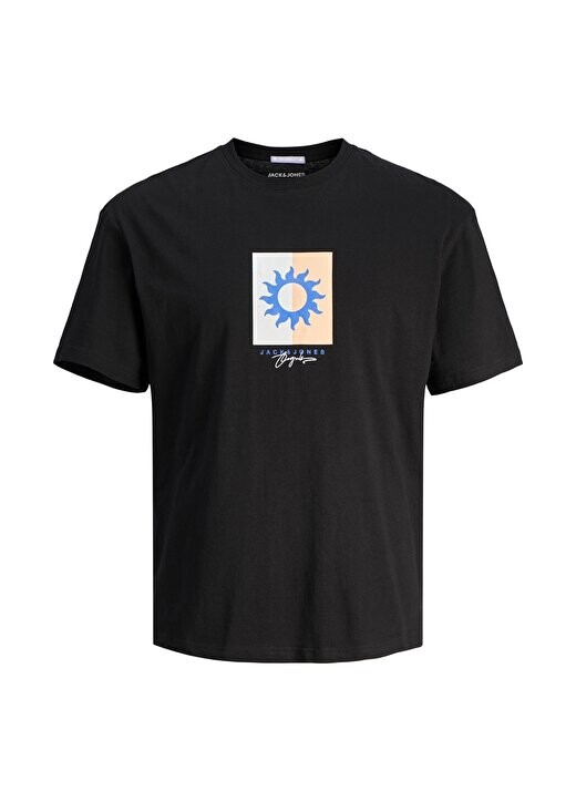 

Черная мужская футболка с круглым вырезом JORMARBELLA BRANDING TEE SS CREW NE Jack & Jones, черный