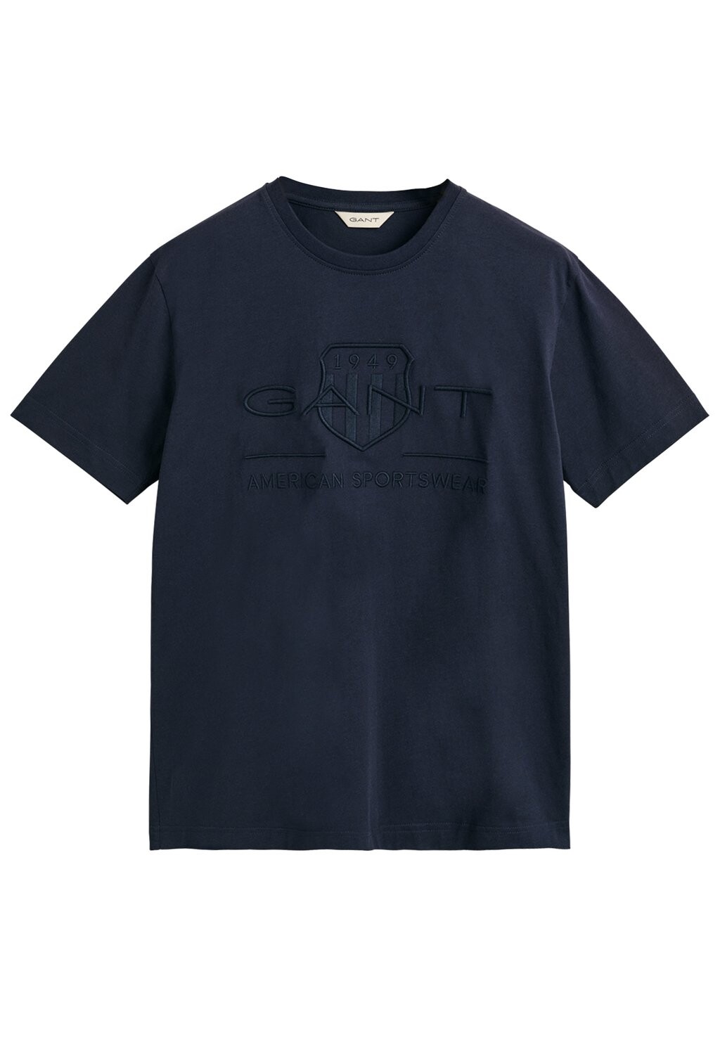 

Футболка с принтом Tonal Shield GANT, цвет evening blue