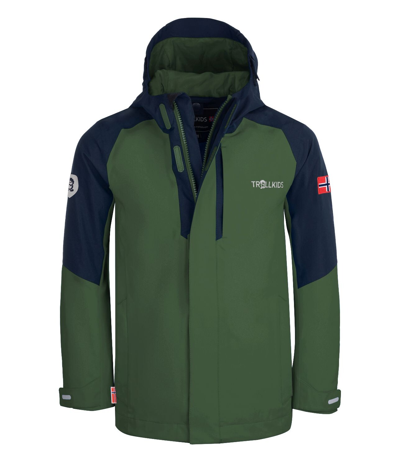 

Функциональная куртка Trollkids Jacke Skaland, цвет Marineblau/Grün