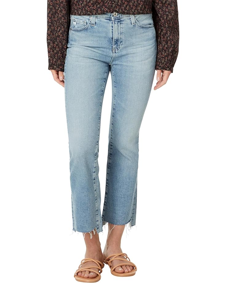 цена Джинсы AG Jeans Farrah High Rise Crop Boot in Eclipsed, цвет Eclipsed