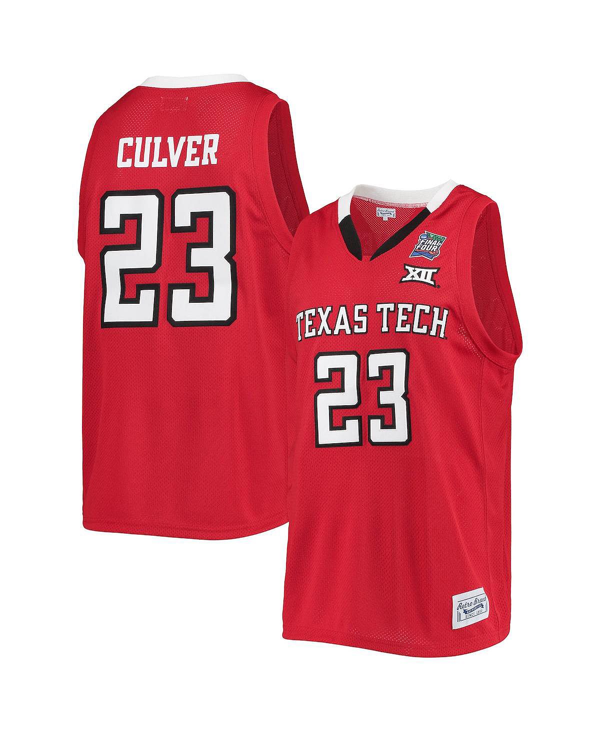 цена Мужская баскетбольная майка Jarrett Culver Red Texas Tech Red Raiders в память о выпускниках Original Retro Brand
